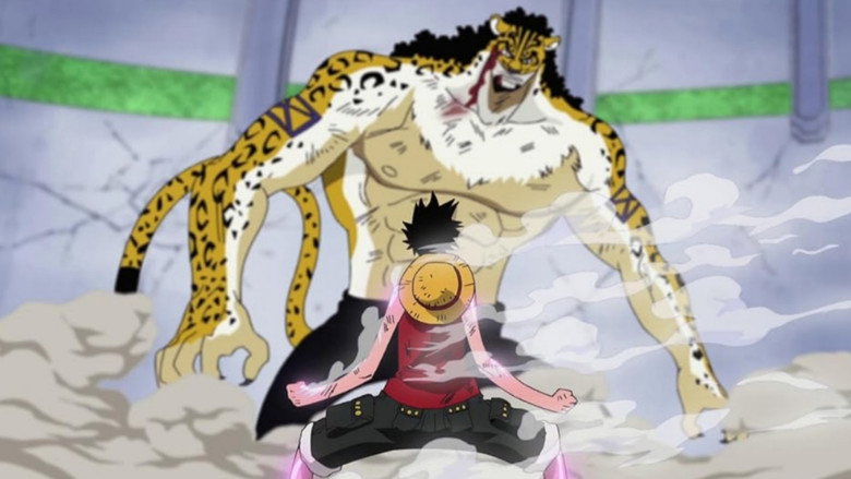 Punhos Cerrados de Emoção! Luffy Dispara a Metralhadora Com Toda Sua Força!